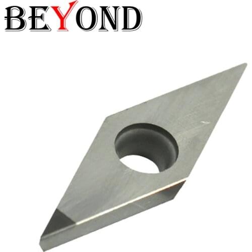 BEYOND 1pcs VBMT VBMT160404 CBN High Hardness HRC45-HRC67 processing Hard steel Carbide inserts Lathe Tools Cutter Turning CNC