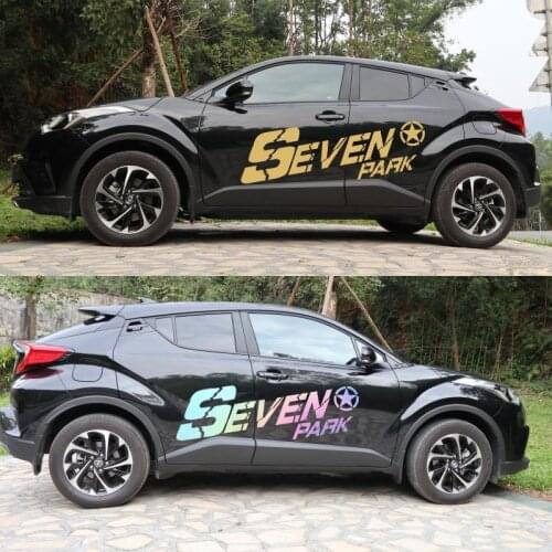 1Set JDM Sticker SportWaterproof Body Car Styling SEVEN PARK Sticker Decal Vinyl for Jeep Cherokee Wrangler Unlimited TJ JK