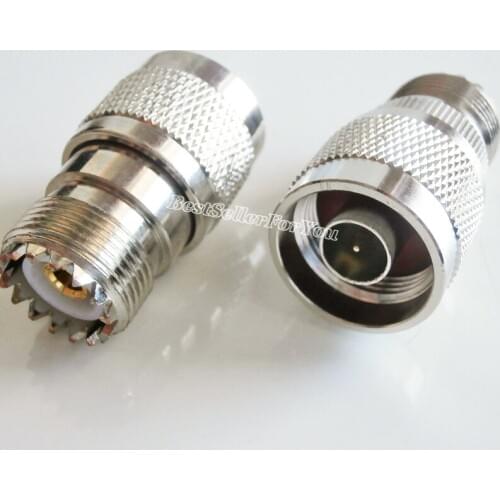 1Pcs Straight N Male Connector To UHF SO-239 Female SO239 Jack Rf Coax Adapter Connector