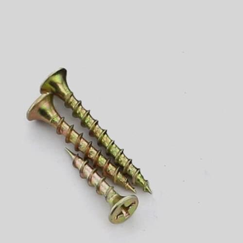 30pcs M4 Cross Countersunk head Self-tapping screws Furniture wood screws Flat heads Phillips screws 16mm-70mm Long Color zinc