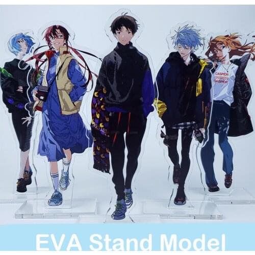 Anime EVA Ayanami Rei Asuka Langley Soryu Cartoon Acrylic Stand Figure Model Toy Desktop Decor Ornaments Student Xmas Gifts