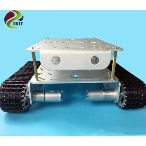 TD200 Double Caterpillar Heavy Metal Tank Chassis Robot Model Intelligent Car Electronic Contest DIY RC Toy Parts