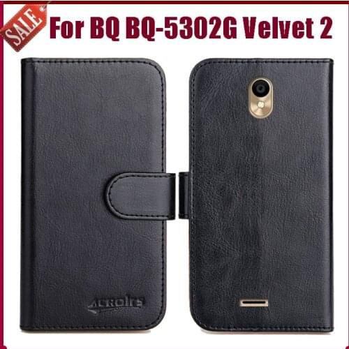 Hot Sale! BQ BQ-5302G Velvet 2 Case New Arrival 6 Colors High Quality Flip Leather Wallet Protective Phone Cover