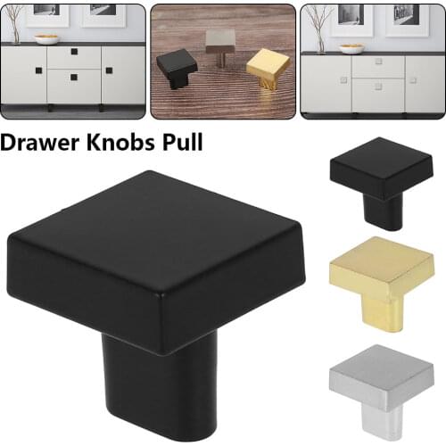 Nordic Fresh Square Cabinet Knobs Black, Gold, Silver Cupboard Drawer Knob Handles Pulls Furniture Home Decor DIY Door Handle