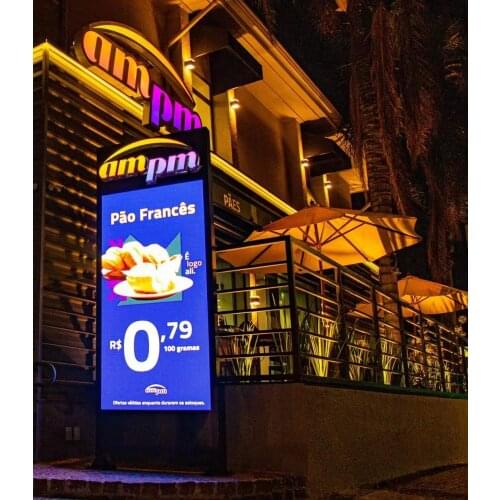 Best Price High Brightness Floor Standing Outdoor Digital Commercial Advertising Board Portable Iposter P4mm LED Display Poster