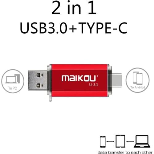 Maikou Newest 2in1 USB3.0 Type-c usb flash Drive USB3.0 OTG Type-C 128GB