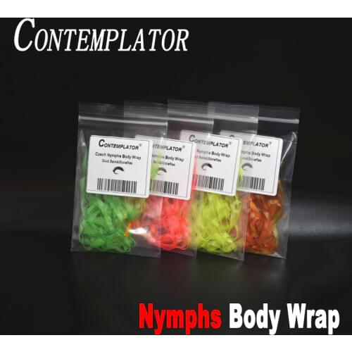 CONTEMPLATOR 8optional colors 4meters Czech Nymphs bodies wrap scud back 1/8" shrimp&stoneflies fly patterns fly tying materials