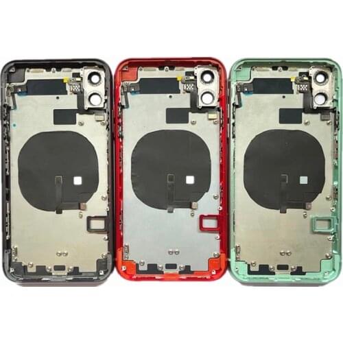 Full housing for iPhone 11/11 pro/11 pro max back cover assembly Middle Frame Chassis with Flex Cable Assembly Replacement