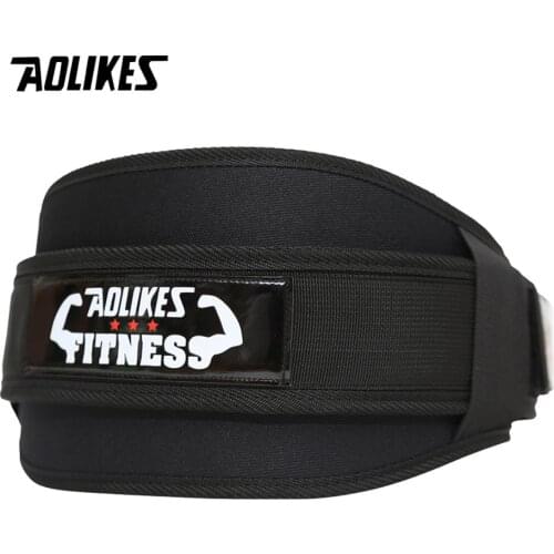 AOLIKES Fitness Weight Lifting Belt Barbell Dumbbel Training Back Support Weightlifting Belt Gym Squat Dip Powerlifting Waist