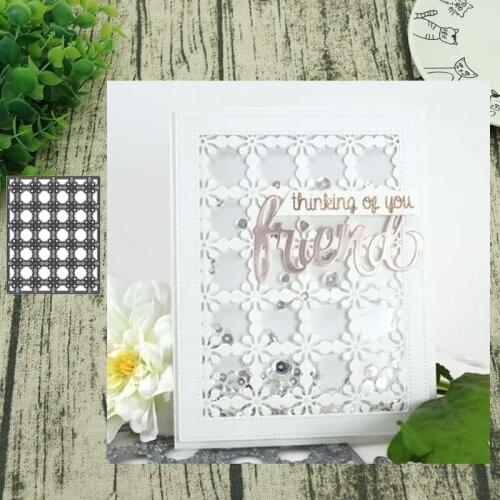 Rectangular background board Metal cutting dies cut die card Scrapbook paper craft knife mould blade punch stencils