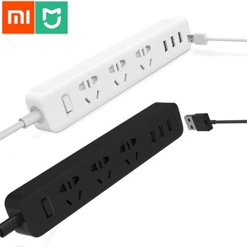 In Stock Xiaomi Mi Home Power Strip Electrical Socket Wifi App Wireless Remote Control 3/5 Ports 3 USB Outlet Plug