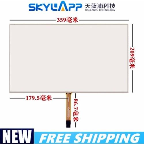 New 15.6''inch 4 wire touch screen for Notebook LCD resistor handwriting Touch panel Thicken industrial grade glass 359mm*209mm