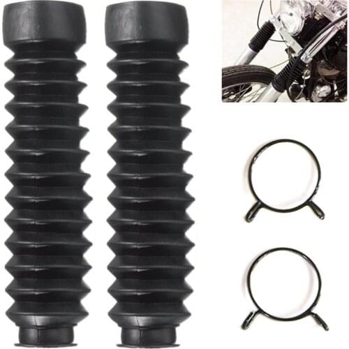 2pcs Universal Solide Durable Convenient Motorcycle Front Fork Cover Protector Gaiters Gators Boot Shock High Quality Rubber New