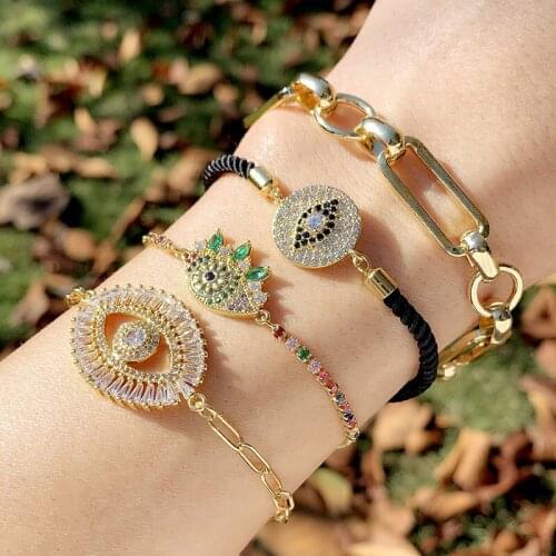 AS Accessories Small Public Design INS Female Creativity Cold Wind Eye Devil Bracelet