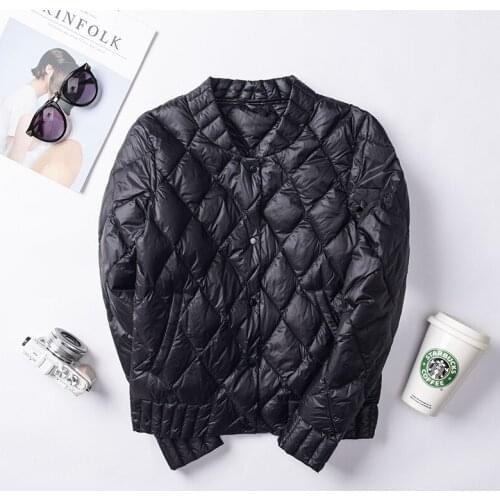 Winter Women Plus Size 3XL Down Jacket White Duck Down Thin Jacket Female Long Sleeve Warm Coat Parka Plus Size Female Outwear