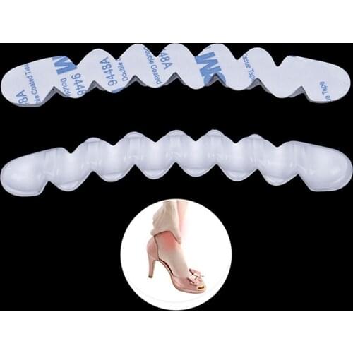 1Pair Silicone High Heel Stickers Non-Slip Pad Insoles Anti-wear Self-Adhesive Back Sticker Brace Insoles For Foot Hind Support