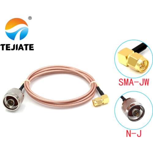 1PCS TEJIATE Adapter Cable BNC To SMA Type N-J Convert SMA-JW 8-90CM 1M 1.5M 2M Length Connector RG316 Wire