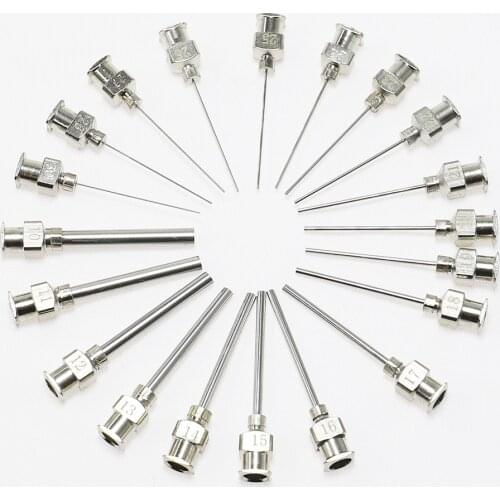 12pcs 1 inch 37mm Stainless Steel Dispens Adhesive Syringe Tip Needle for Large Space Precision Dispensing Equipmen injection