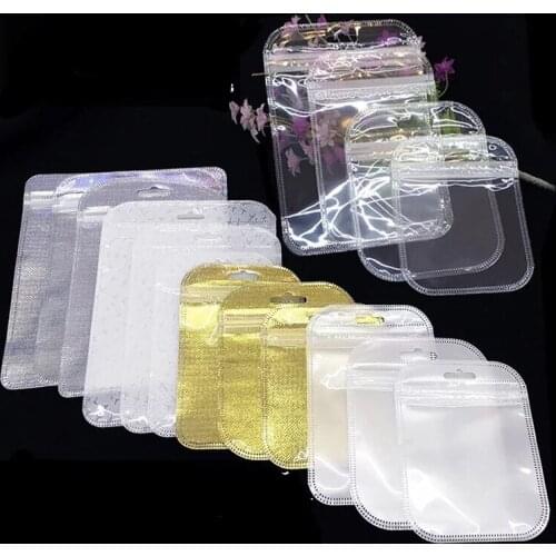 16 sizes High Quality Transparent Packaging Bag Small Plastic Bag for Watch/Cosmetic tools Clear Storage Bag Mini Ziplock Bag
