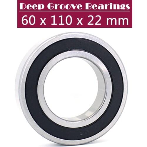 6212RS Bearing ABEC-3 (1 PCS) 60x110x22 mm Deep Groove 6212-2RS Ball Bearings 6212RZ 180212 RZ RS 6212 2RS EMQ Quality