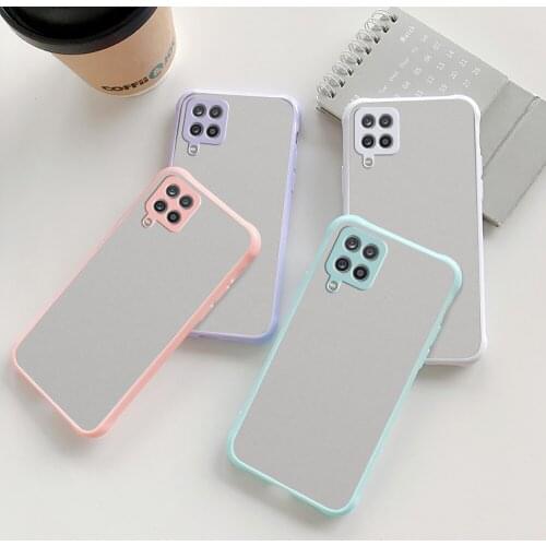 Samung M32 Case Hard PC Matte Camera Protect Shell For Samsung Galaxy M 32 12 M32 M12 2021 Soft TPU Bumper Shockproof Coque Capa