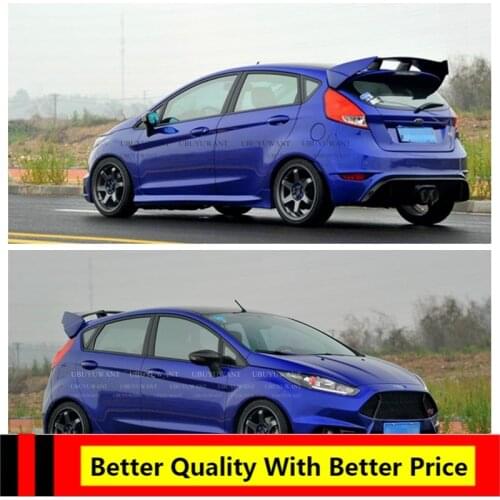 For Ford Fiesta Spoiler 2009 2010 2011 2012 2013 High Quality Unainted Primer Color FRP Material Car Rear Wing