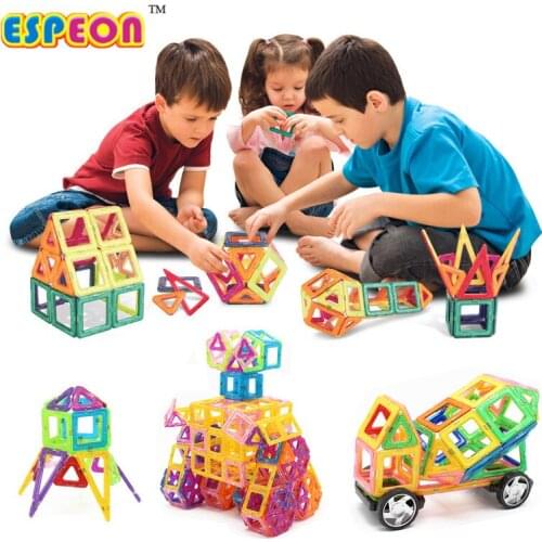 ESPEON 245 PCS Mini Magnetic Designer Construction Set Model & Building Toy Plastic Educational Magnetic Blocks Toys For Kids