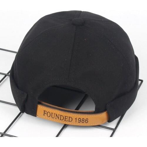 Summer Autumn Men Women Hat Cap Casual Docker Sailor Mechanic Brimless Solid Color Hat Fashion Warmer Bonnet Men Ladies Felt Hat