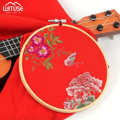 10cm 13cm 15cm 18cm 20cm 23cm 30cm 34cm 36cm Embroidered Hoops Bamboo Cross-Stitch Tool Round Embroidery Frame Sewing Hoop Ring