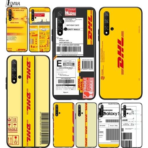 Fashion Dhl Express for Huawei Honor 30 20 10 9S 9A 9C 9X 8X MAX 10 9 Lite 8A 7C 7A Pro Silicone Black Silicone soft Phone Case