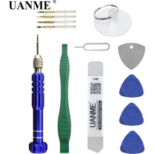 UANME 9 IN 1 Repair Tools Kit For iPhone 4 5 6 6plus/iPad/Tablet/Smartphone Screwdriver Set Mobile Phone Repair Tools