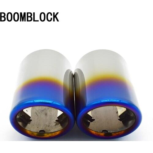 Car Exhaust End Tips Muffler Pipe Tailpipe Covers For Skoda Octavia A5 A7 Superb Yeti 1.4T 1.6T 1.6L Accessories 2009-2015