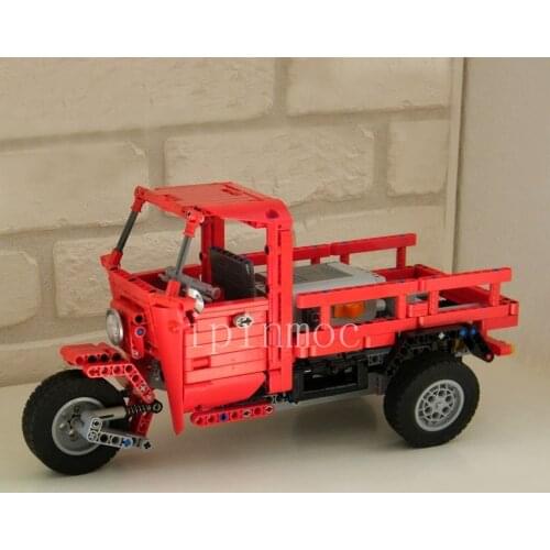 NEW technology building block moc-0073 tricycle display board remote control RC assembly toy boy birthday gift