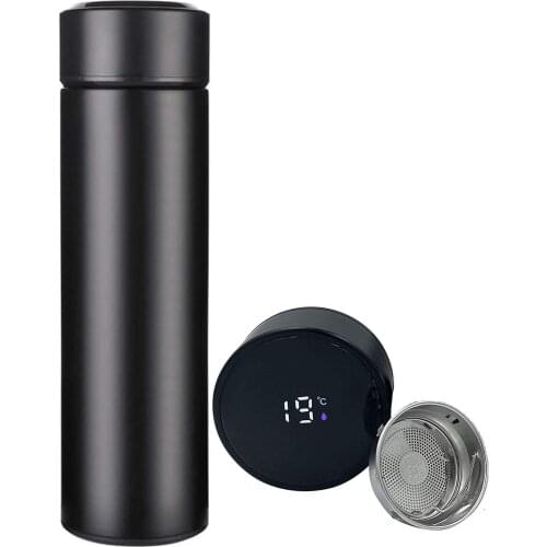 Customized stainless steel thermos bottle intelligent Water Cup LCD Touch Screen display temperature Thermos Bottle Office Home