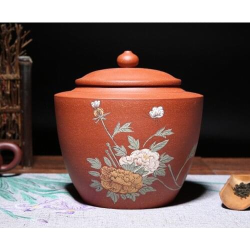 Very beautiful violet arenaceous caddy to suit factory yixing ceramic wholesale gift custom tea arts and crafts