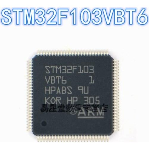 1PCS 100% new original authentic STM32F103VBT6 QFP-100 32F103VBT6 QFP100 32-bit microcontroller chip
