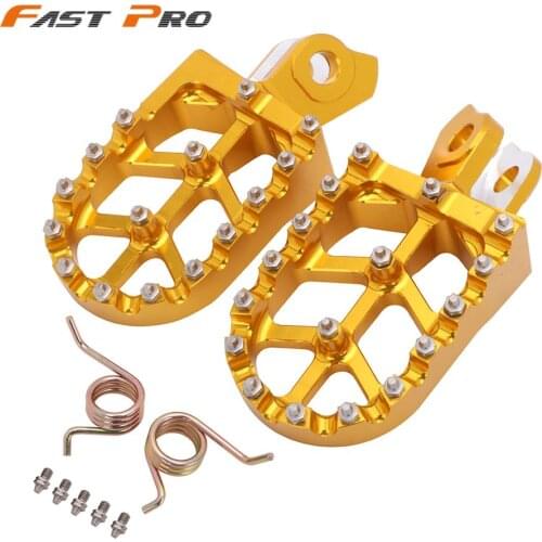 Motorcycle Foot Pegs FootRest Footpegs Pedals For Suzuki RMZ250 2010-2019 RMZ450 2008-2019 RMZ450Z 2010-2017 RMZ 250 450 450Z