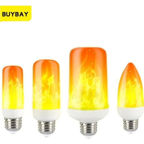 Full Model 5W 7W 9W E27 E26 E14 E12 Flame Bulb LED Flame Effect Fire Light Bulbs Flickering Emulation Decor LED Lamp