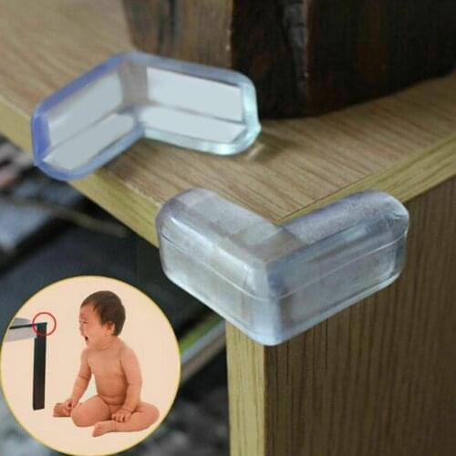 Transparent Collision Protection Angle Kids Safety Protection Soft Pvc Cushion Safe Cover Table Edge Corner Desk Protector F1V9