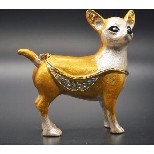 Qifu Handicraft lovely dog shape gift boxes for jewelry