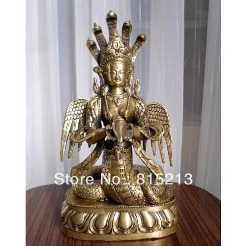 Wang 000123 Tibetan bronze Sagara-nagaraja buddha statue