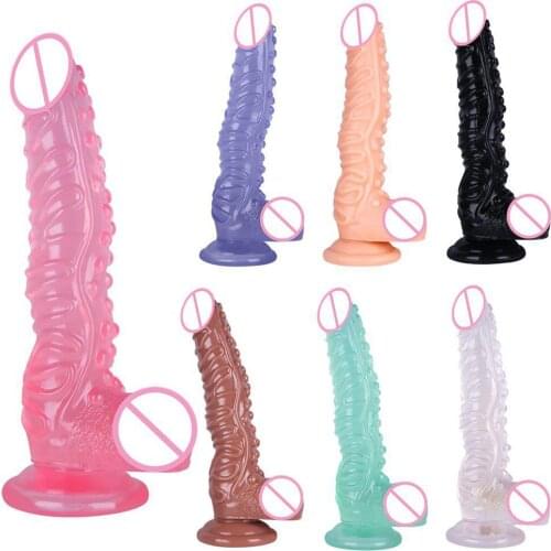 Women Faux Penis Soft Dildo Suction Cup Vagina Stimulation Masturbation Sex Toy