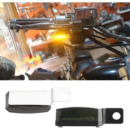 2pcs Smoke Mini LED Motorcycle Turn Signal Indicators Front Rear Blinker Lights Water & Vibration Proof