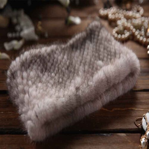 2020 Explosion Models New 100% Real Water Mane Scarf Womens Fashion Natural Fur Bibs Mink Knit Scarf Ladies Warm Casual Fur Cap
