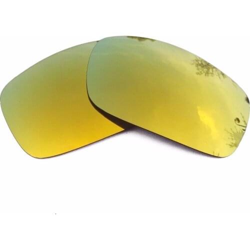24K Gold Mirrored Polarized Replacement Lenses for X Squared Sunglasses Frame 100% UVA & UVB