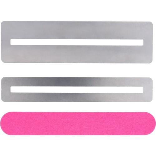 3 Pcs /Set Stainless Steel Guitar String Grinding Tools Repairing Tool Set Fretboard Guard ProtectIve Shim & Fret Wire File Hot