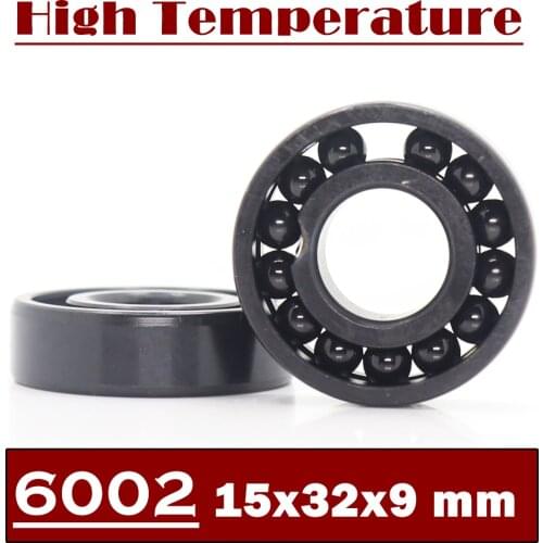 6002 High Temperature Bearing 15*32*9 mm ( 2 Pcs ) 500 Degrees Celsius Full Ball Bearing