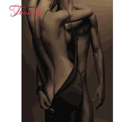 TOUOILP Full Square/Round Drill 5D DIY Diamond Painting "Couple hugging" Embroidery Cross Stitch Mosaic Home Decor Gift