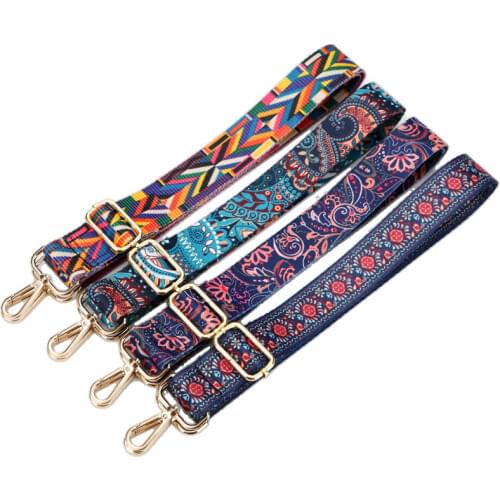 1PC National Style Long Shoulder Strap DIY Adjustable Crossbody Bag Shoulder Bags Decoration Belt Straps