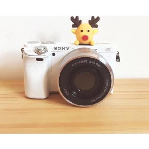 For Canon Nikon Fujifilm Samsung Panasonic Leica Olympus New 3D Cartoon Christmas deer Camera Flashlight Hot Shoe hotshoe cover